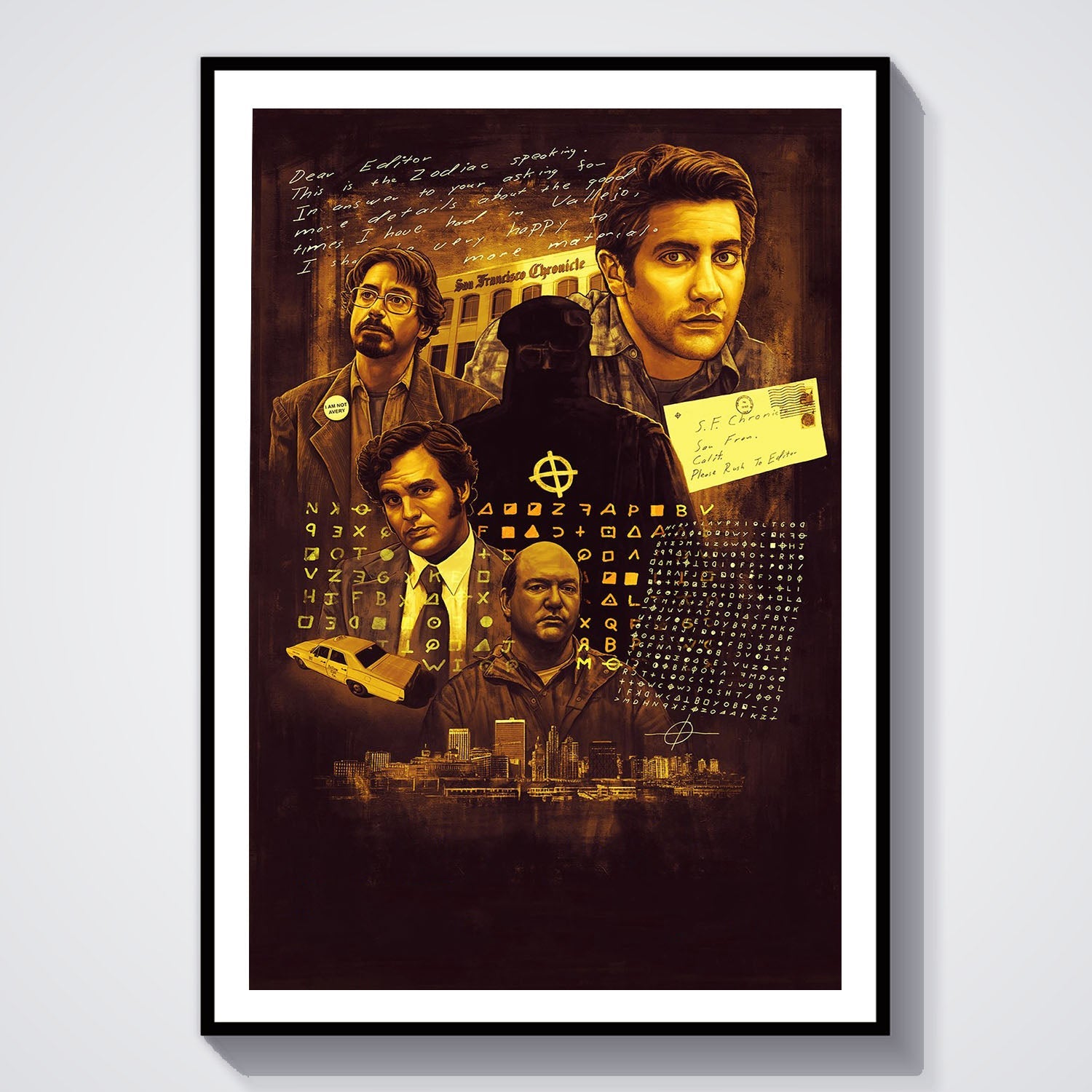 Flex Designs Poster Zodiac Key Art 8 x 10" Home Goods - Movie 2007 Movie Poster