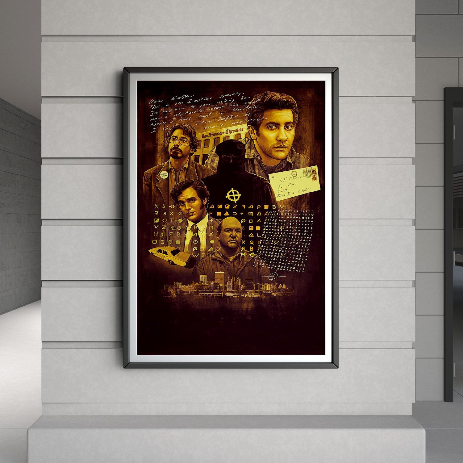 Flex Designs Poster Zodiac Key Art 8 x 10" Home Goods - Movie 2007 Movie Poster
