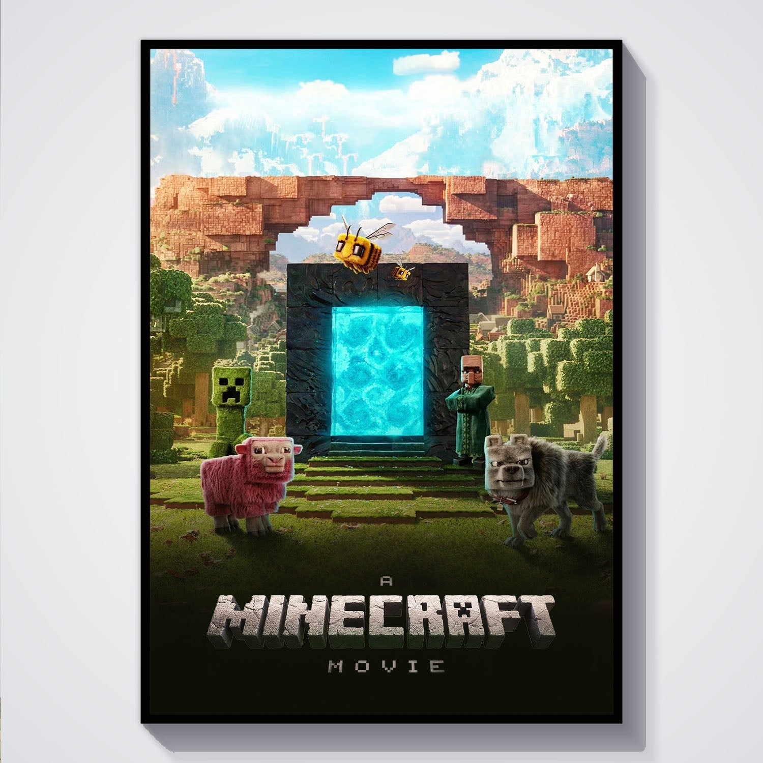 Flex Designs Poster A Minecraft Movie 5 x 7" Home Goods - Movie 2025 Movie Poster