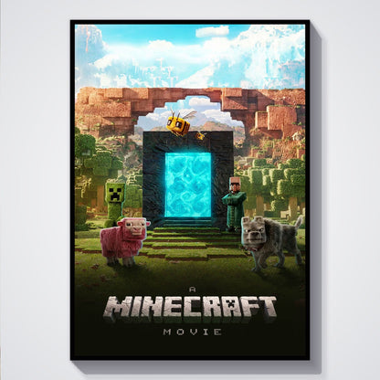 Flex Designs Poster A Minecraft Movie 5 x 7" Home Goods - Movie 2025 Movie Poster