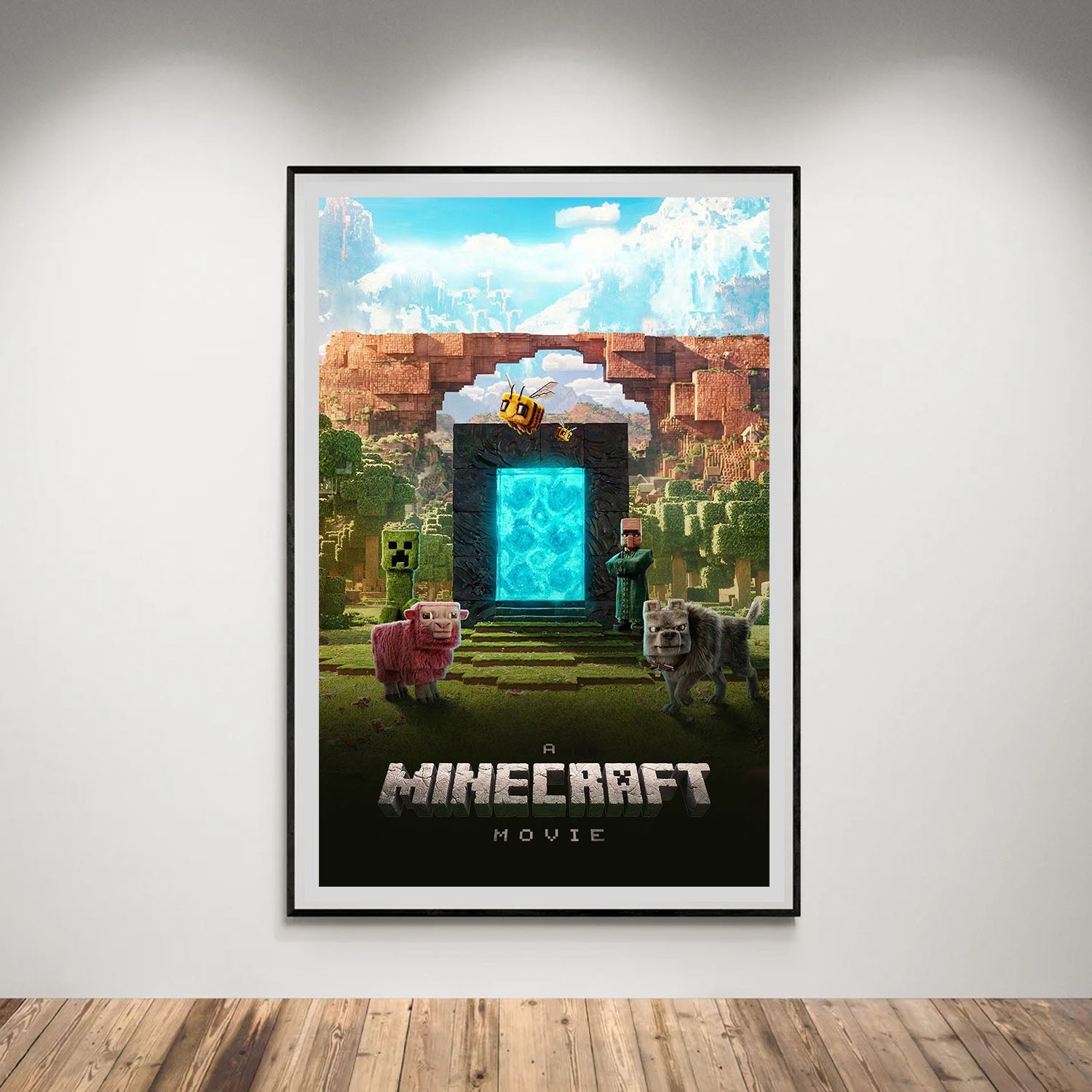 Flex Designs Poster A Minecraft Movie 5 x 7" Home Goods - Movie 2025 Movie Poster