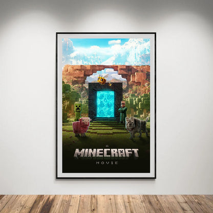 Flex Designs Poster A Minecraft Movie 5 x 7" Home Goods - Movie 2025 Movie Poster