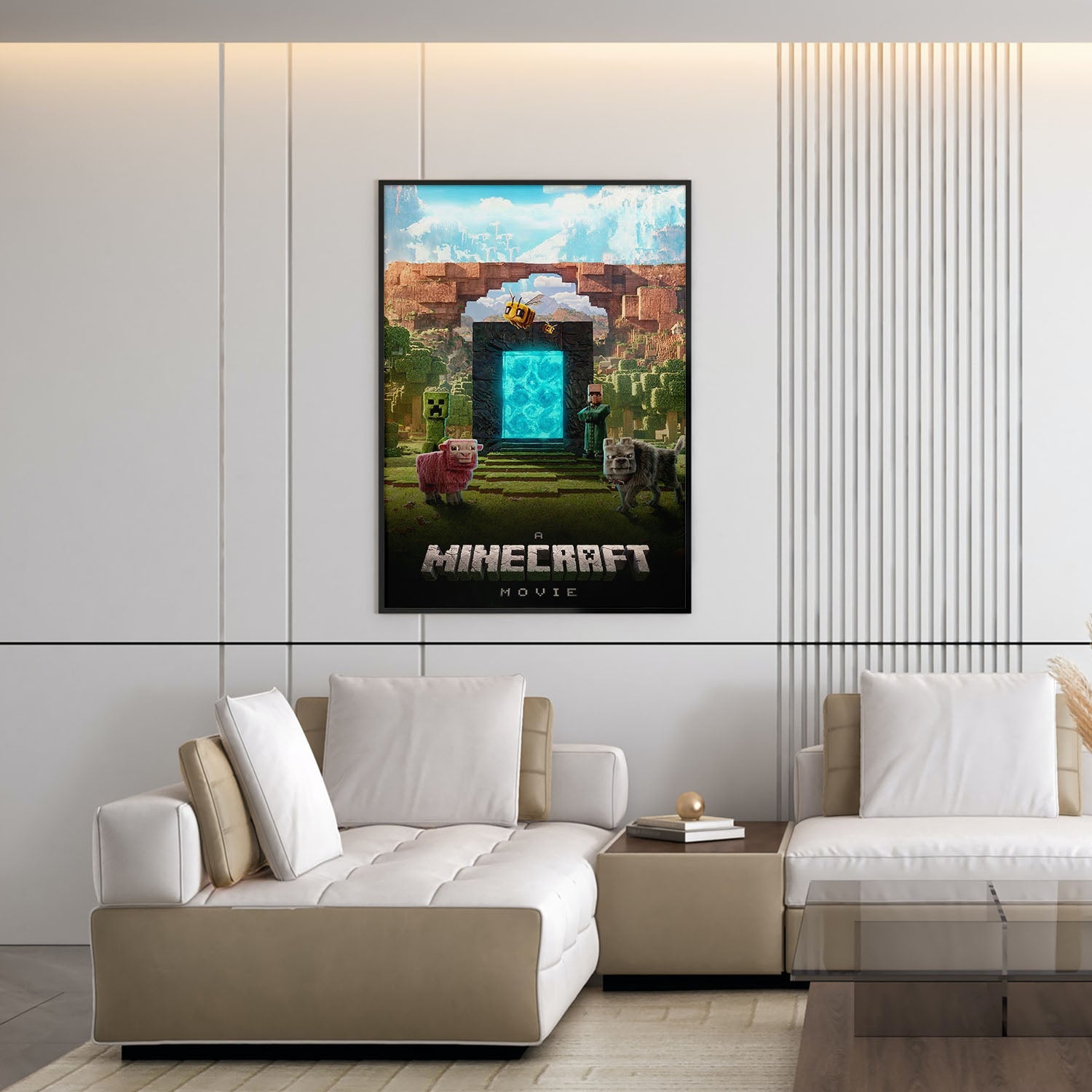Flex Designs Poster A Minecraft Movie 5 x 7" Home Goods - Movie 2025 Movie Poster