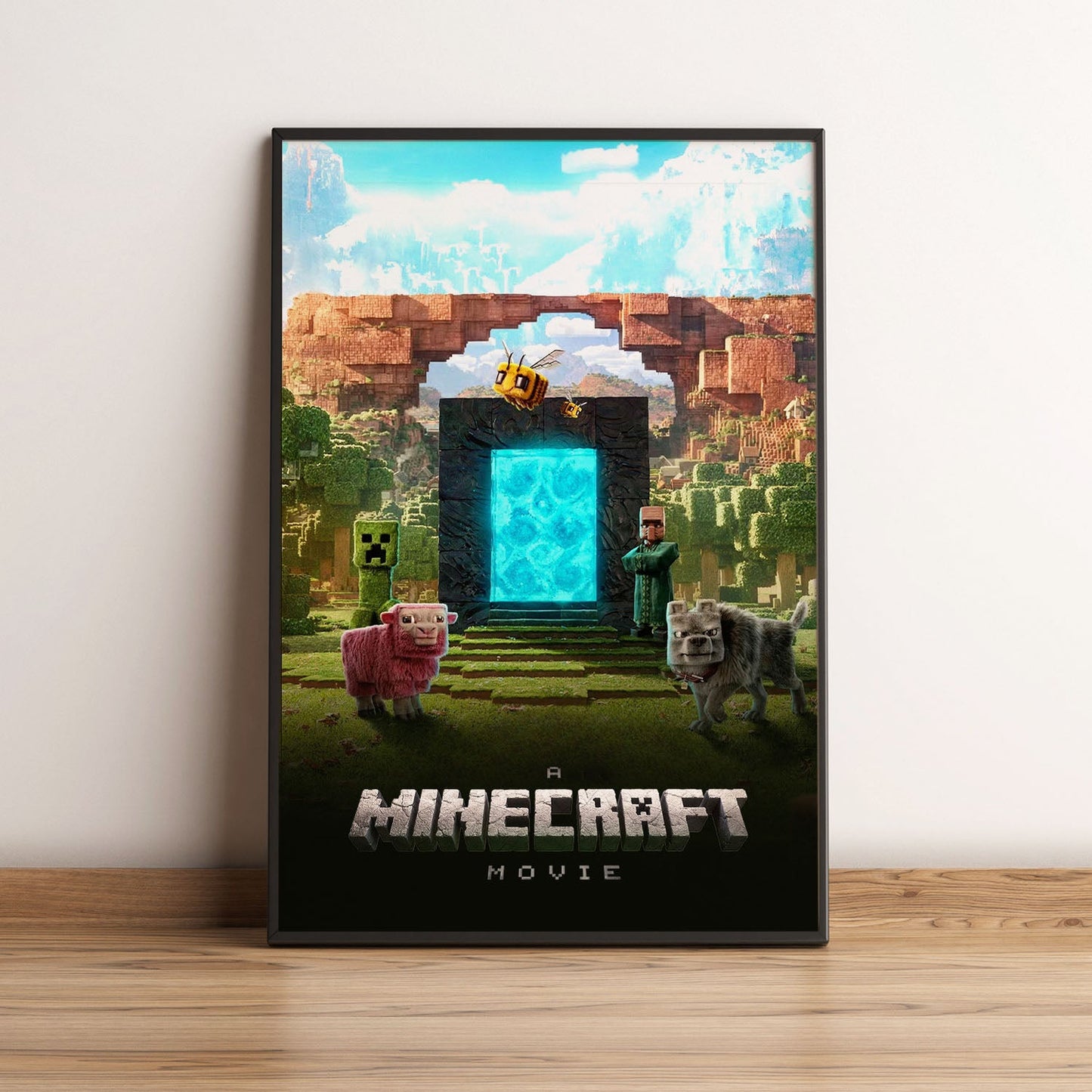 Flex Designs Poster A Minecraft Movie 5 x 7" Home Goods - Movie 2025 Movie Poster