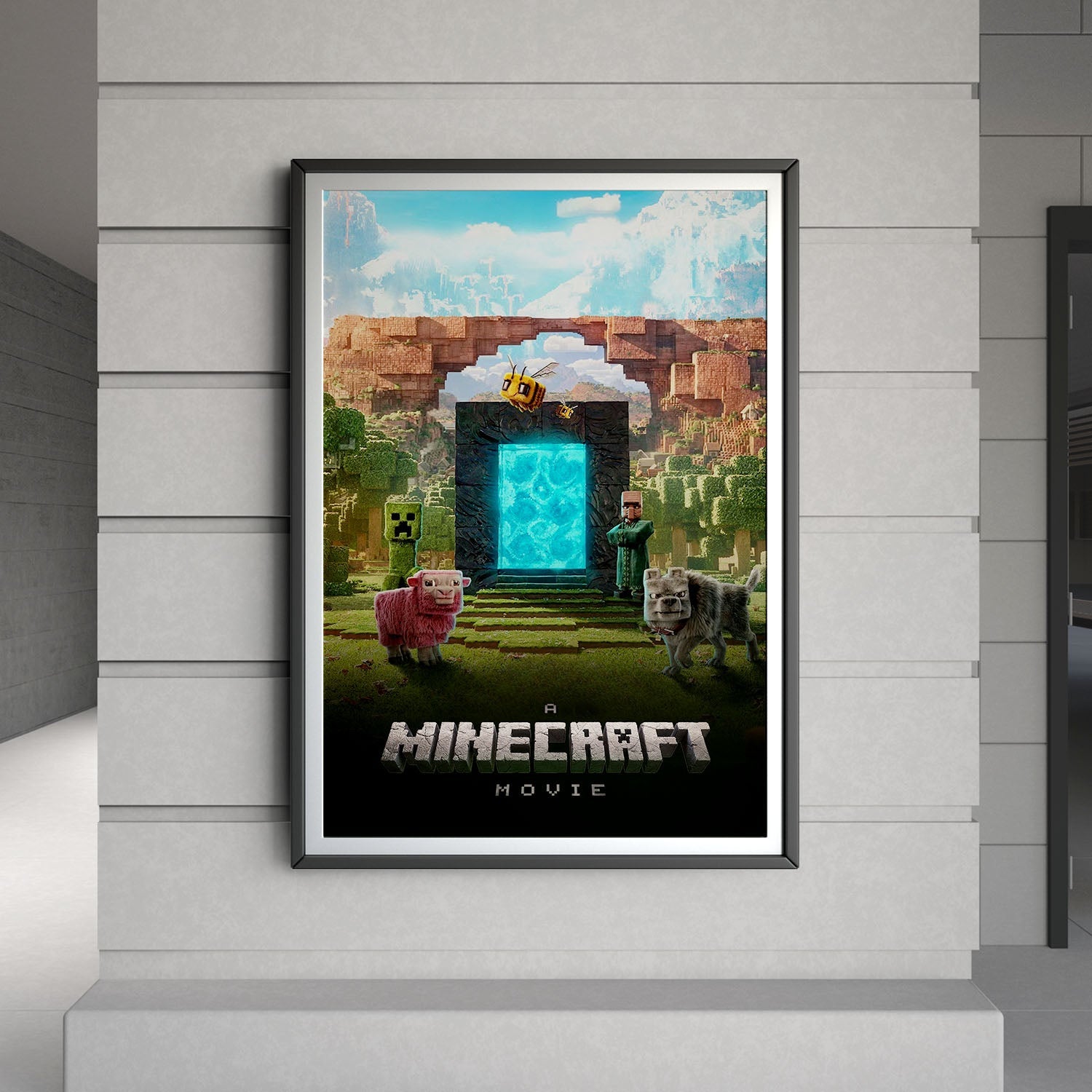 Flex Designs Poster A Minecraft Movie 8 x 10" Home Goods - Movie 2025 Movie Poster