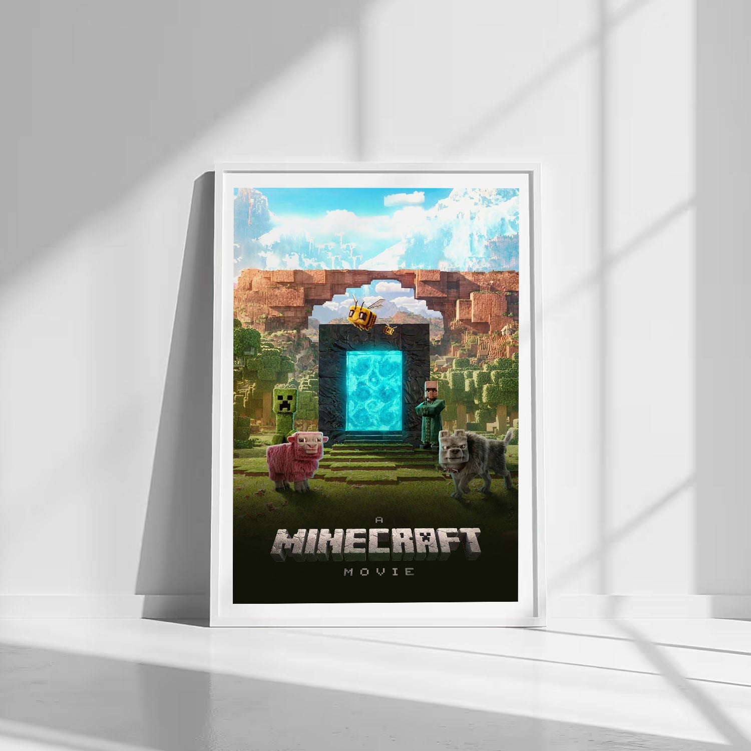 Flex Designs Poster A Minecraft Movie 8 x 10" Home Goods - Movie 2025 Movie Poster