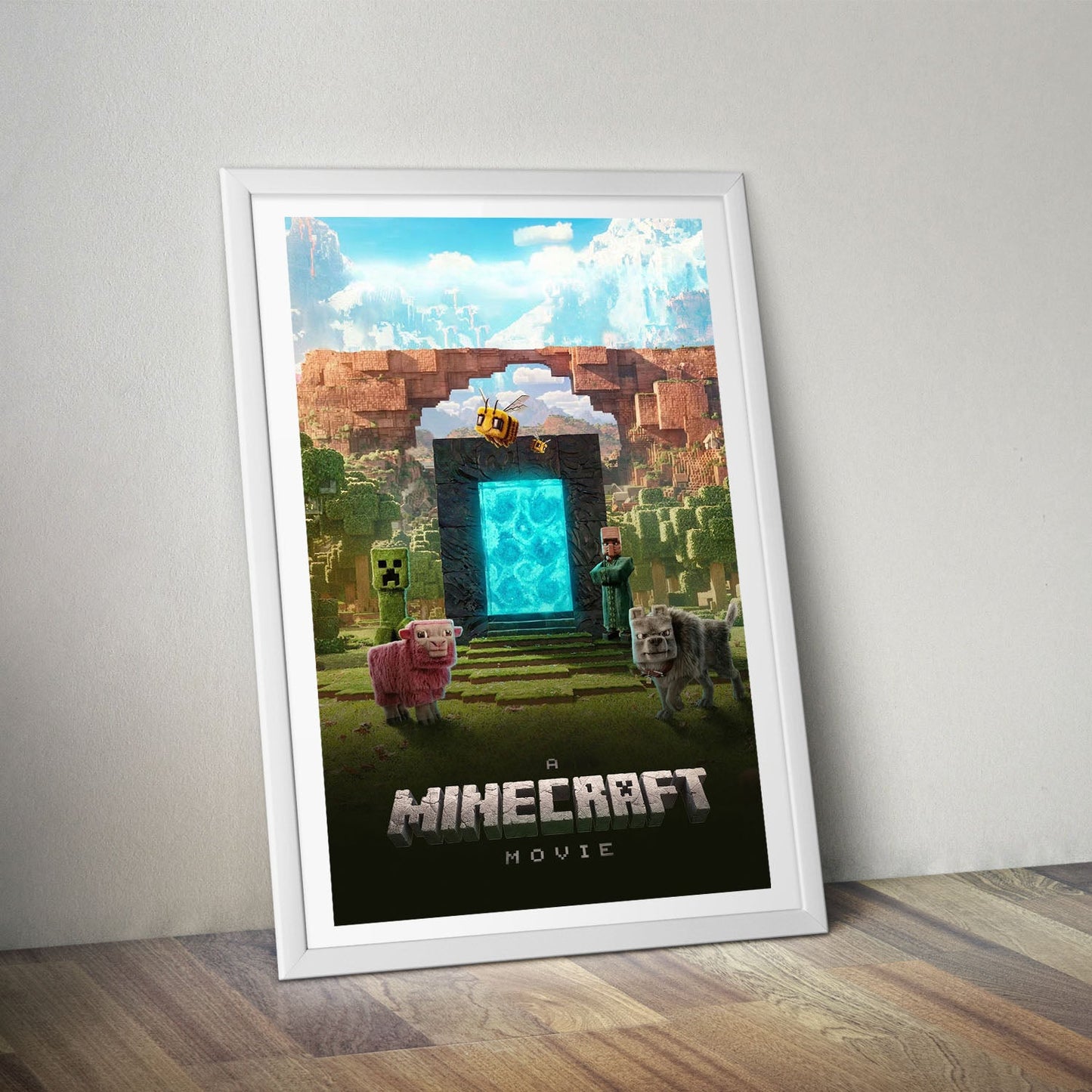Flex Designs Poster A Minecraft Movie 8 x 10" Home Goods - Movie 2025 Movie Poster
