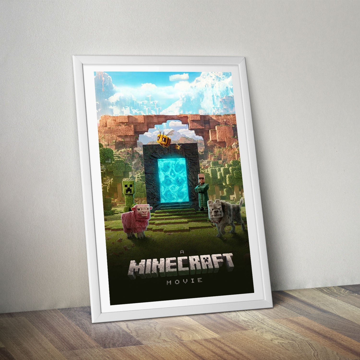 Flex Designs Poster A Minecraft Movie 8 x 10" Home Goods - Movie 2025 Movie Poster