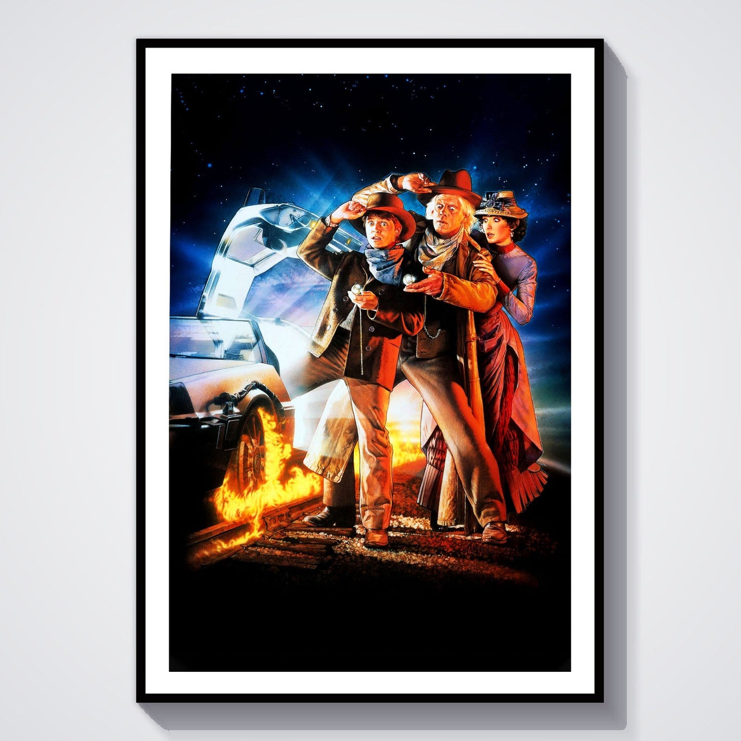 Flex Designs Poster Back to the Future Part III Key Art 8 x 10" Home Goods - Movie 1990 Movie Poster