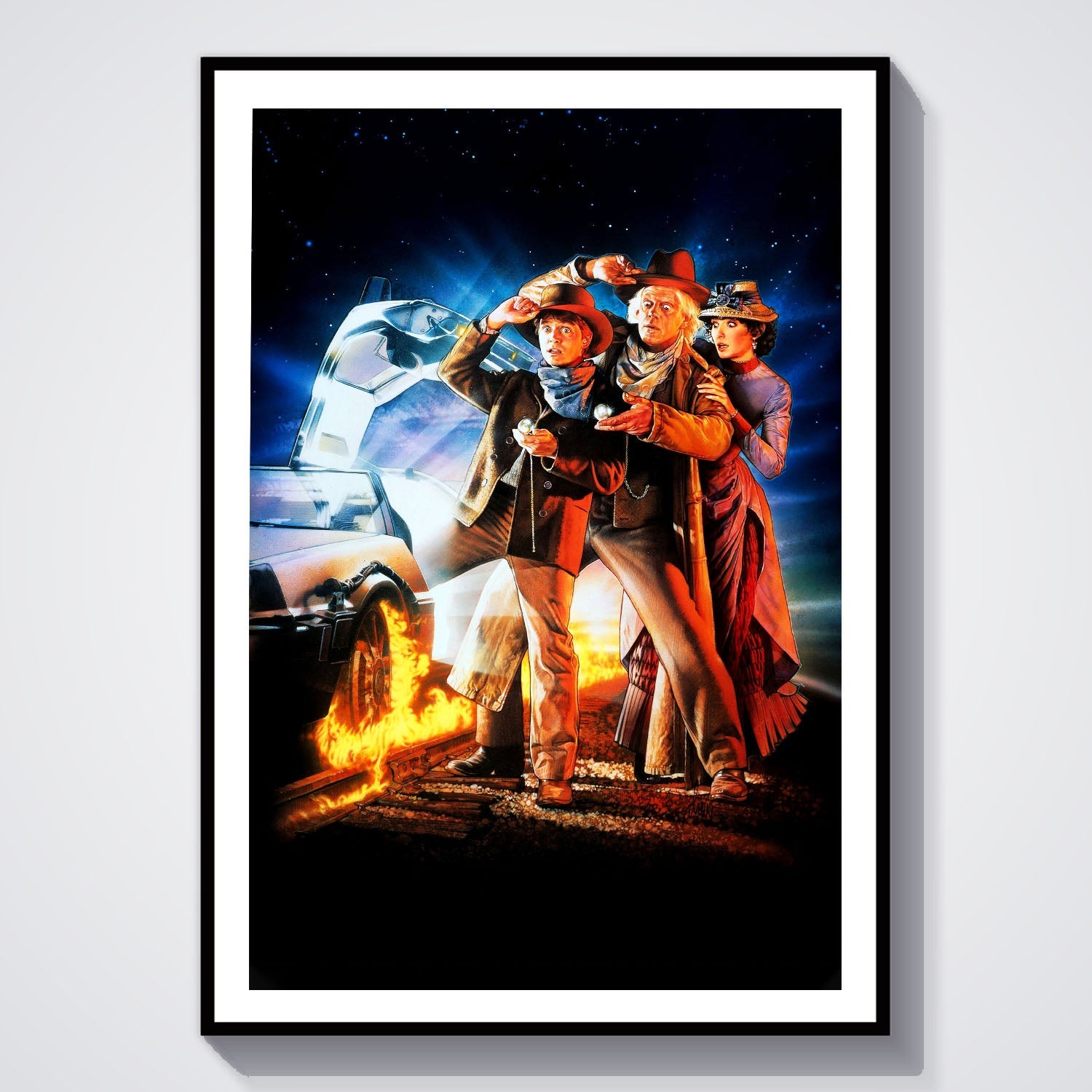 Flex Designs Poster Back to the Future Part III Key Art 8 x 10" Home Goods - Movie 1990 Movie Poster