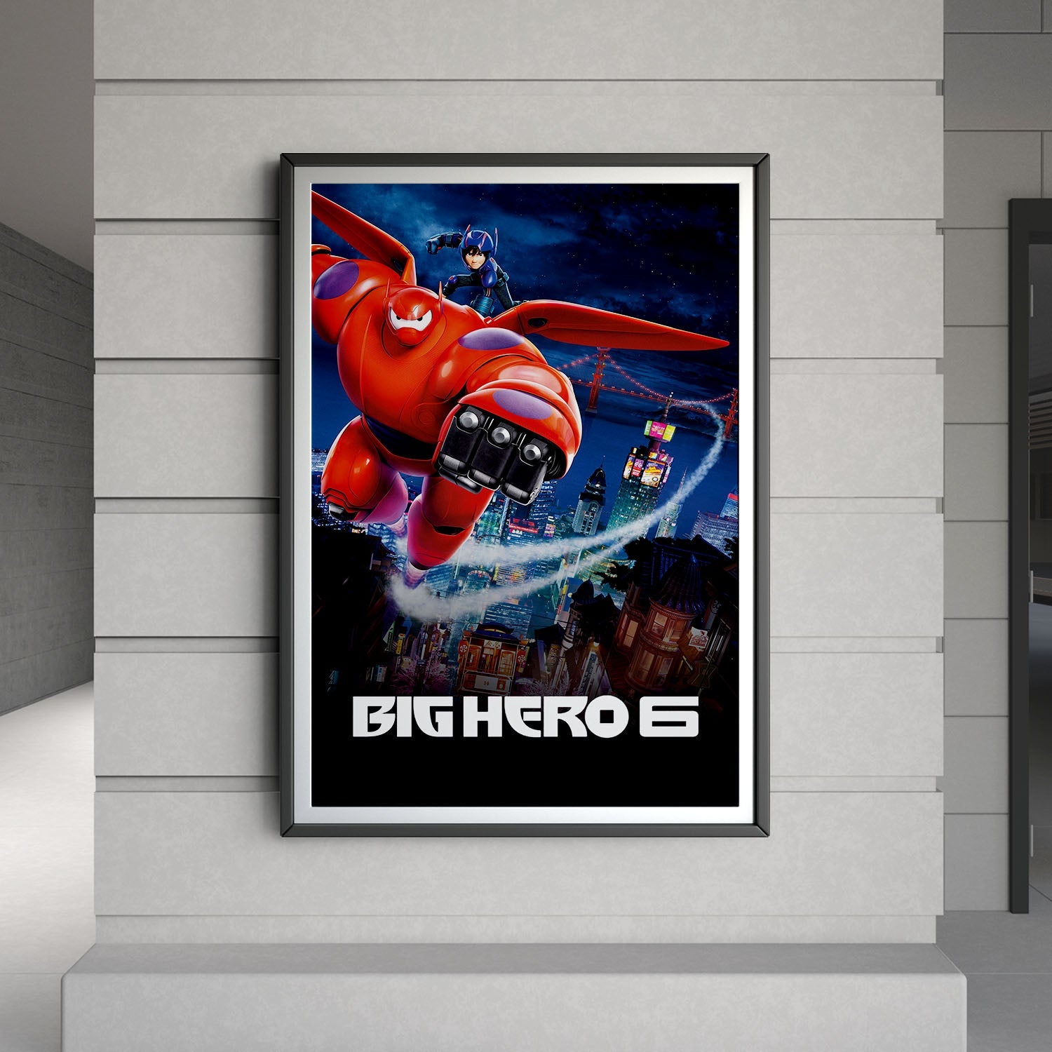 Flex Designs Poster Big Hero 6 Cinematic 8 x 10" Home Goods - Movie 2014 Movie Poster