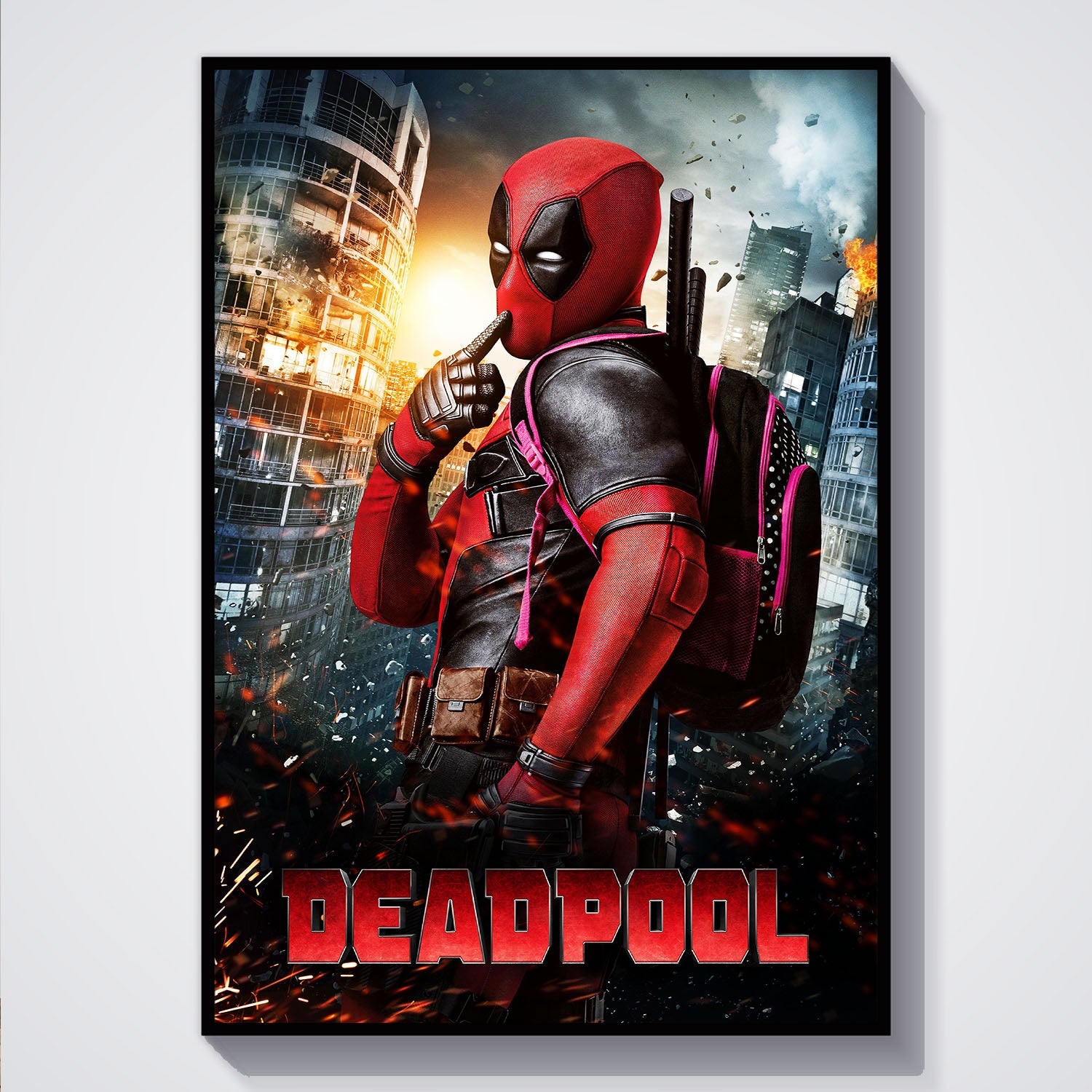 Flex Designs Poster Deadpool Cinematic 5 x 7" Home Goods - Movie 2016 Movie Poster