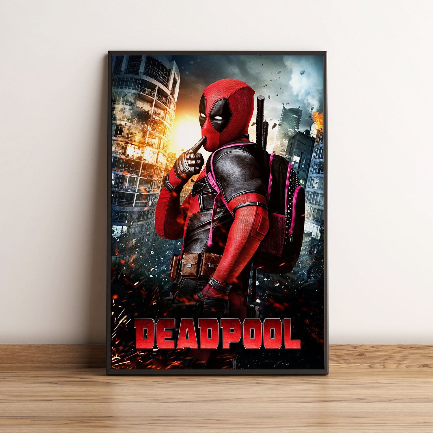 Flex Designs Poster Deadpool Cinematic 5 x 7" Home Goods - Movie 2016 Movie Poster
