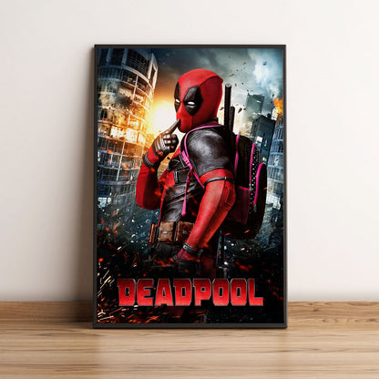 Flex Designs Poster Deadpool Cinematic 5 x 7" Home Goods - Movie 2016 Movie Poster