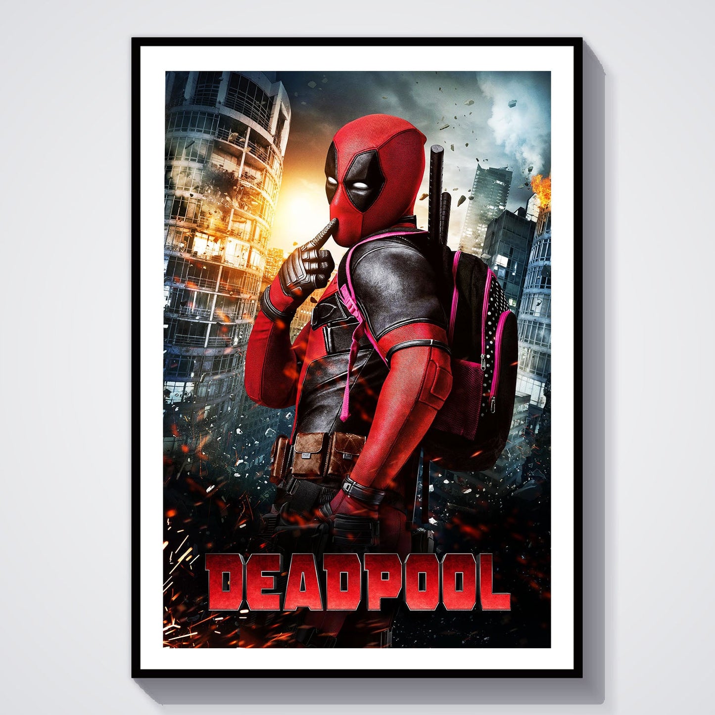 Flex Designs Poster Deadpool Cinematic 8 x 10" Home Goods - Movie 2016 Movie Poster
