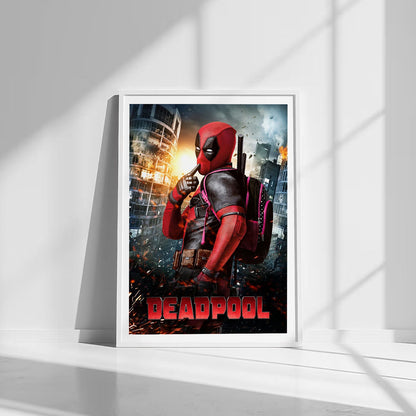 Flex Designs Poster Deadpool Cinematic 8 x 10" Home Goods - Movie 2016 Movie Poster