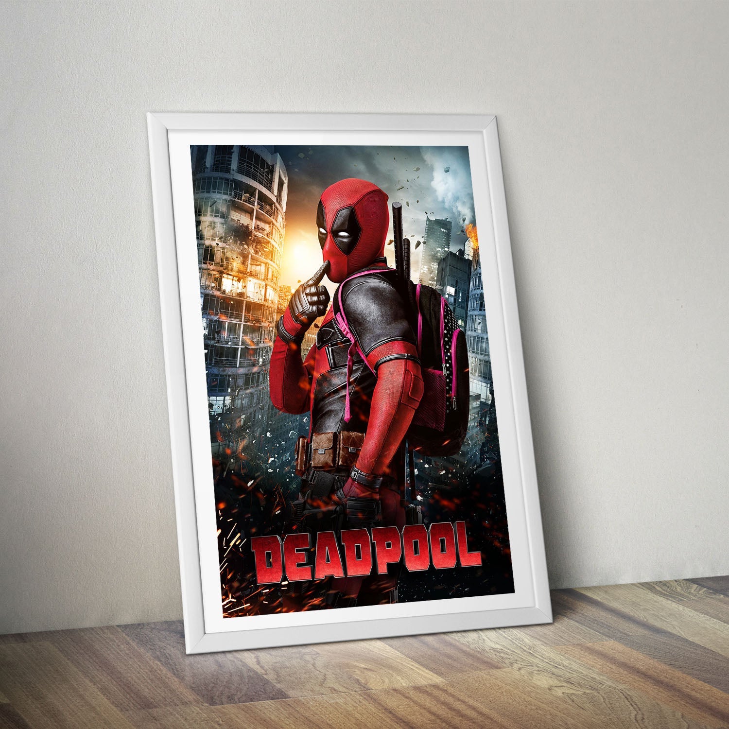 Flex Designs Poster Deadpool Cinematic 8 x 10" Home Goods - Movie 2016 Movie Poster