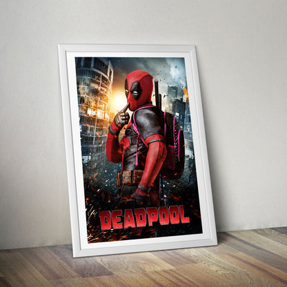 Flex Designs Poster Deadpool Cinematic 8 x 10" Home Goods - Movie 2016 Movie Poster