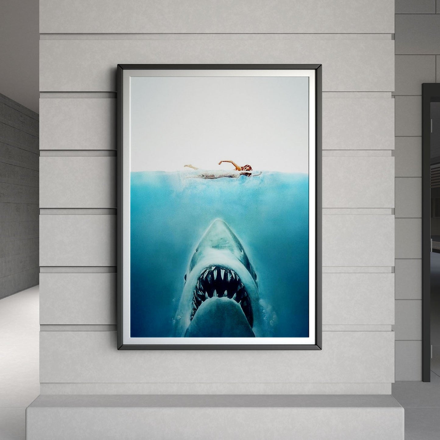 Flex Designs Poster Jaws Key Art 8 x 10" Home Goods - Movie 1975 Movie Poster