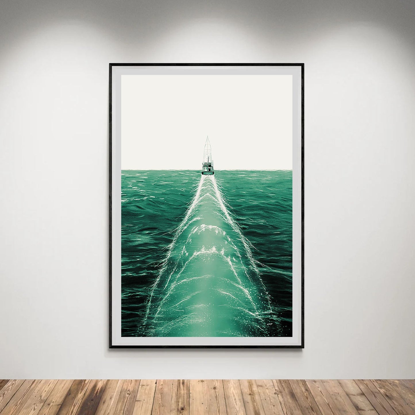 Flex Designs Poster Jaws Minimalist 5 x 7" Home Goods - Movie 1975 Movie Poster