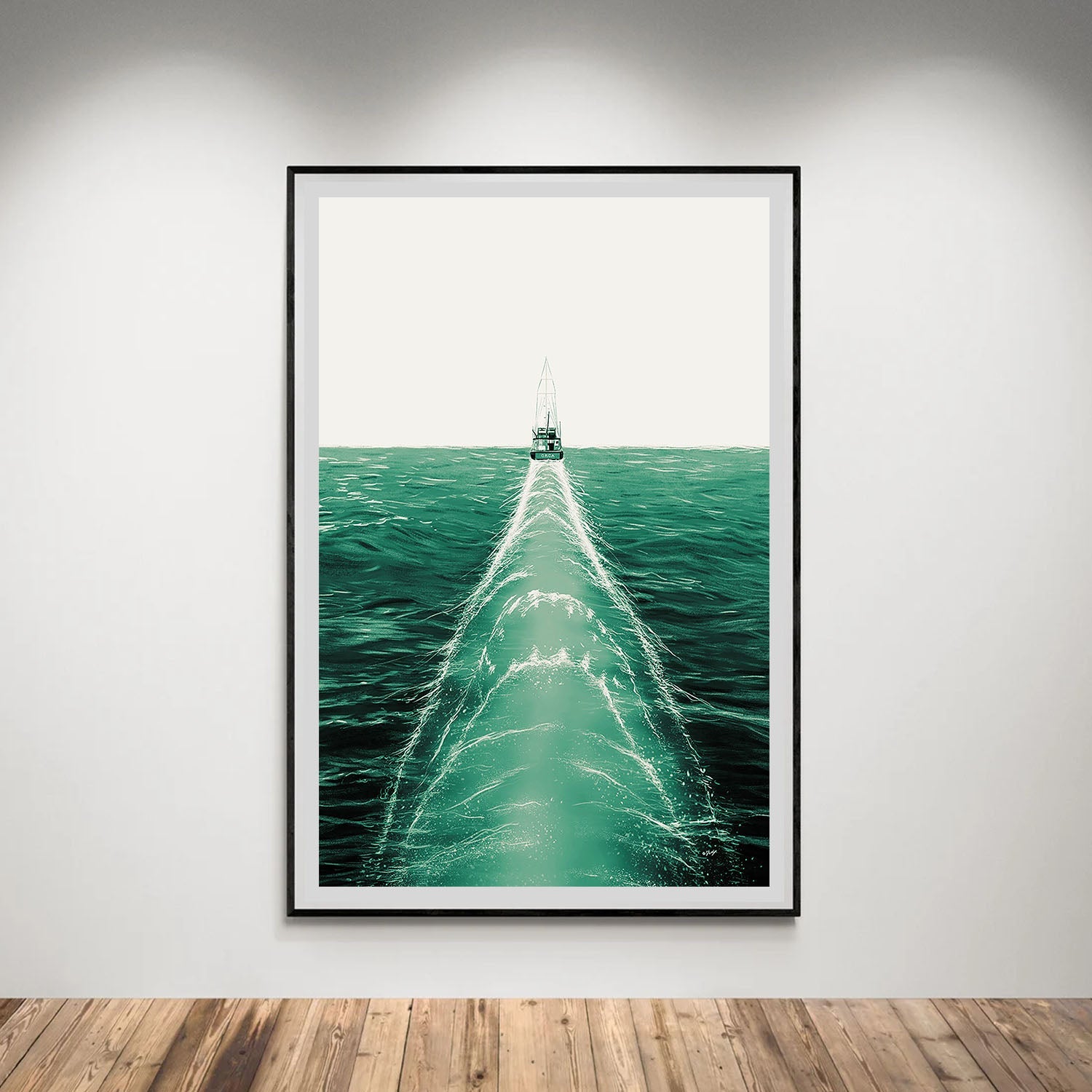 Flex Designs Poster Jaws Minimalist 5 x 7" Home Goods - Movie 1975 Movie Poster