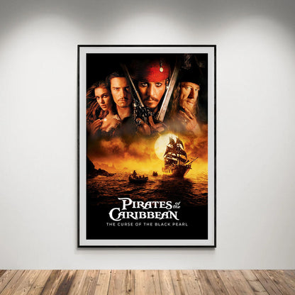 Flex Designs Poster Pirates of the Caribbean The Curse of the Black Pearl 5 x 7" Home Goods - Movie 2003 Movie Poster