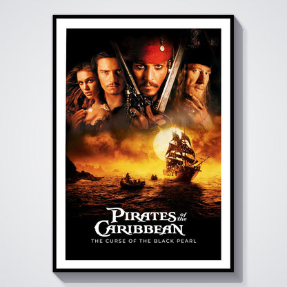 Flex Designs Poster Pirates of the Caribbean The Curse of the Black Pearl 8 x 10" Home Goods - Movie 2003 Movie Poster