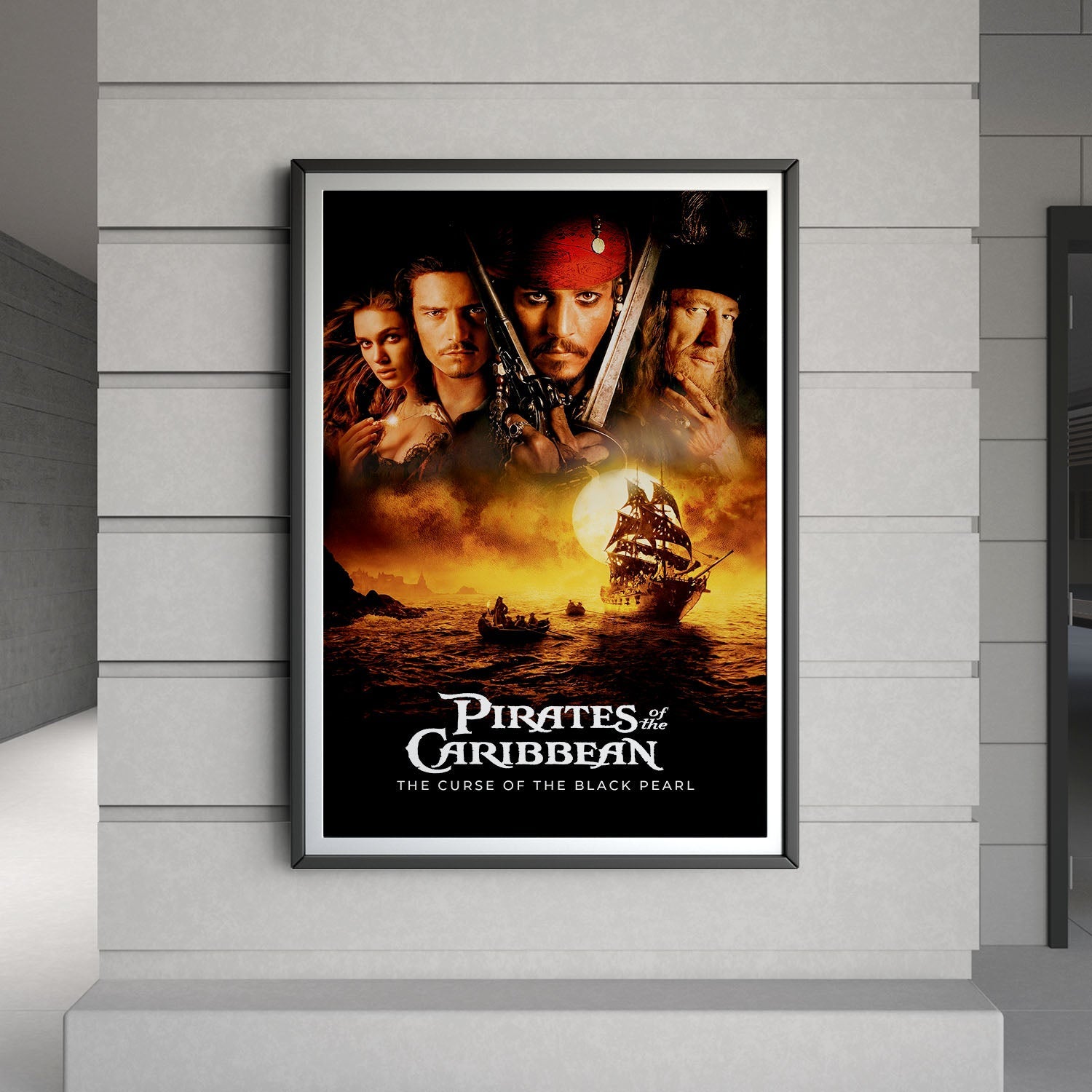 Flex Designs Poster Pirates of the Caribbean The Curse of the Black Pearl 8 x 10" Home Goods - Movie 2003 Movie Poster