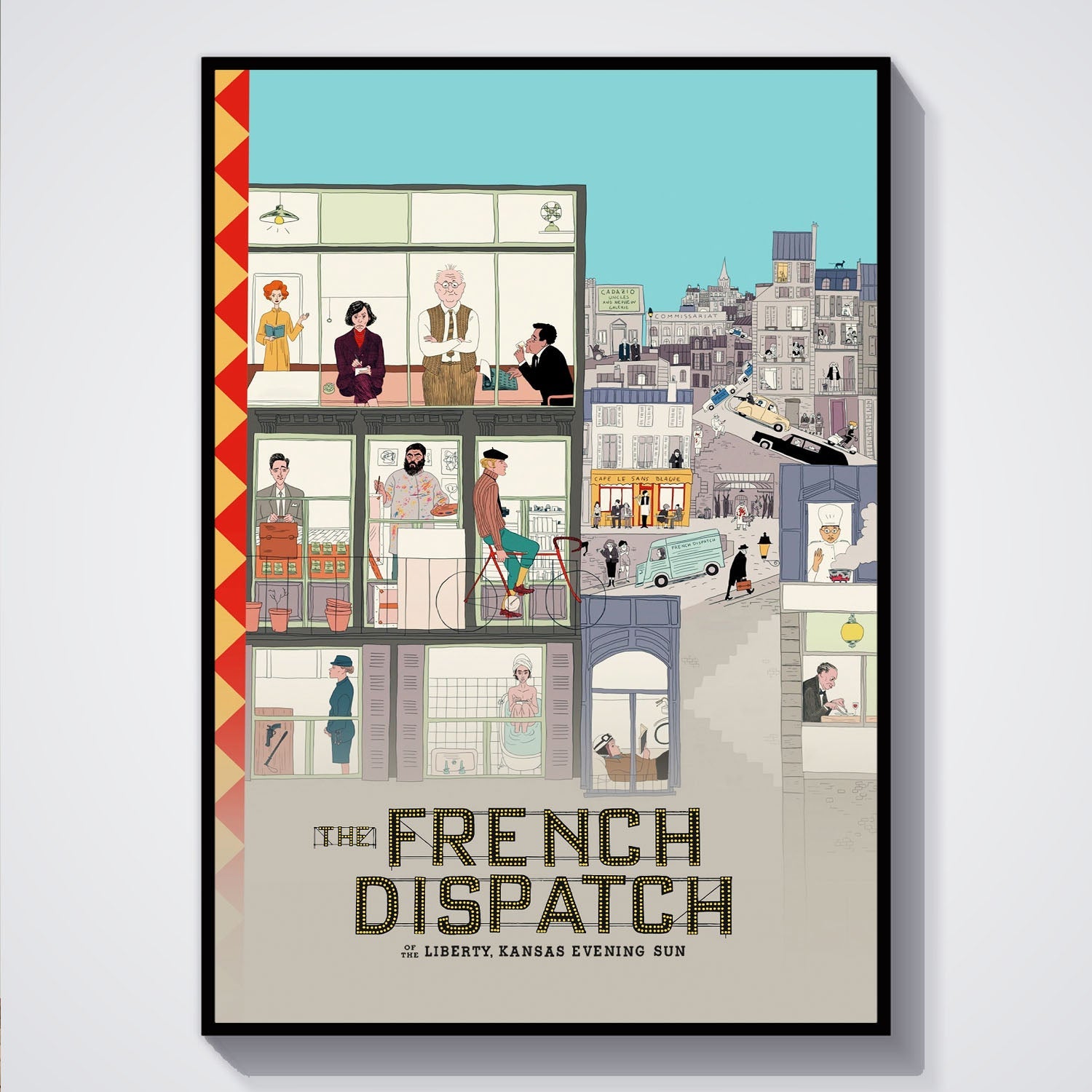 Flex Designs Poster The French Dispatch 5 x 7" Home Goods - Movie 2021 Movie Poster