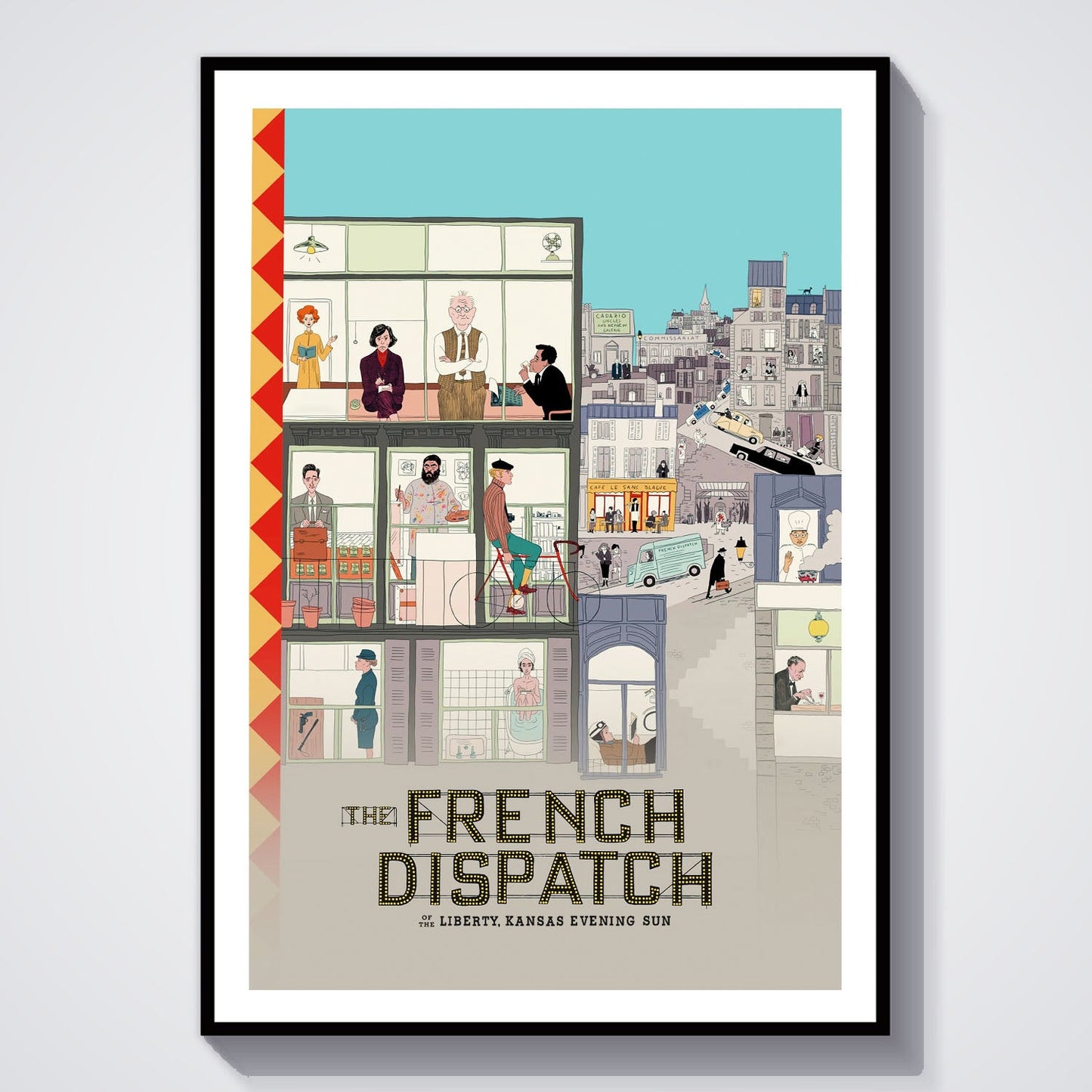 Flex Designs Poster The French Dispatch 8 x 10" Home Goods - Movie 2021 Movie Poster