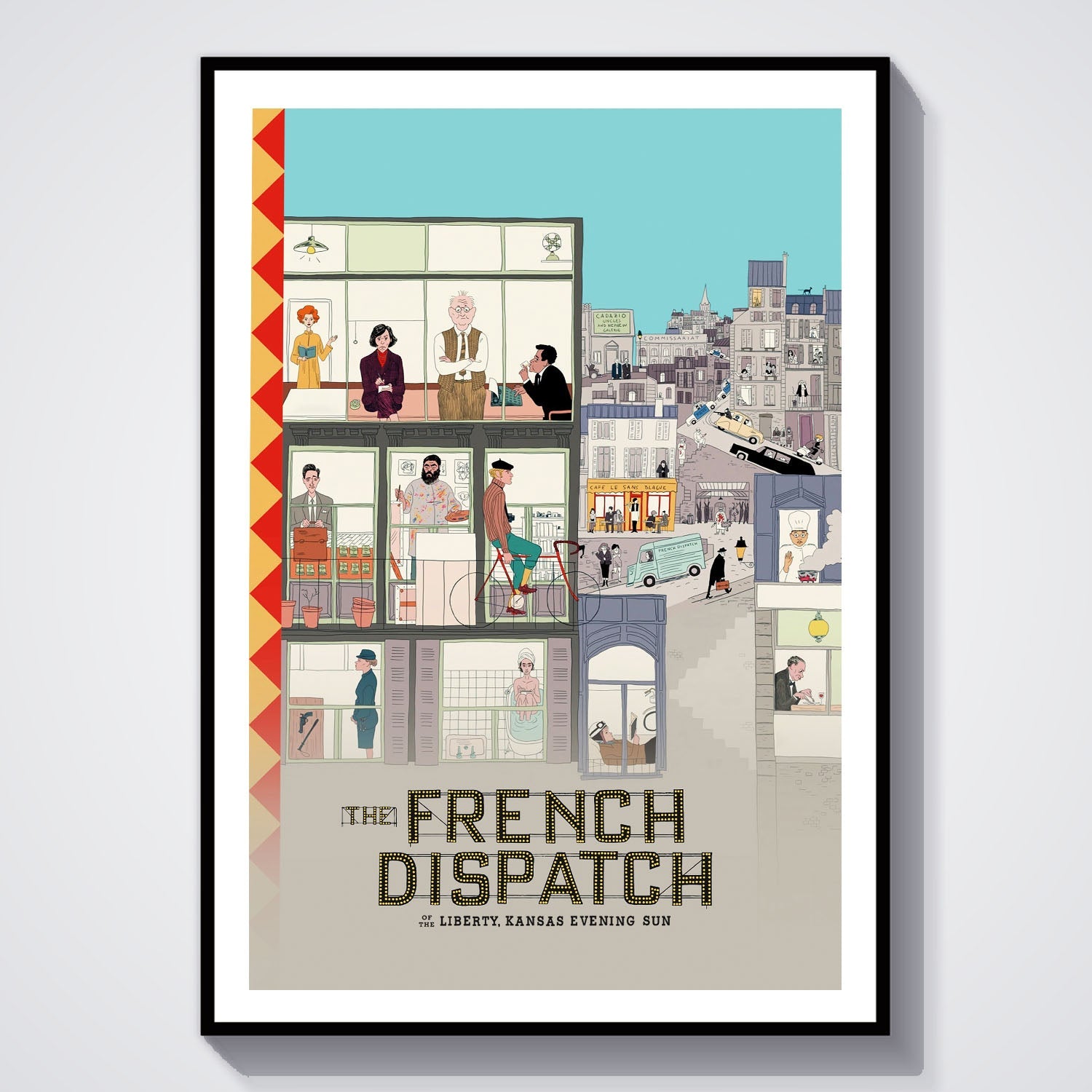 Flex Designs Poster The French Dispatch 8 x 10" Home Goods - Movie 2021 Movie Poster