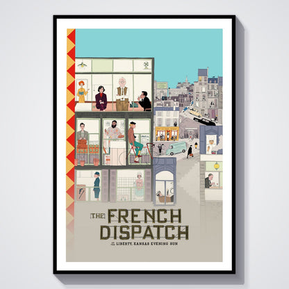 Flex Designs Poster The French Dispatch 8 x 10" Home Goods - Movie 2021 Movie Poster