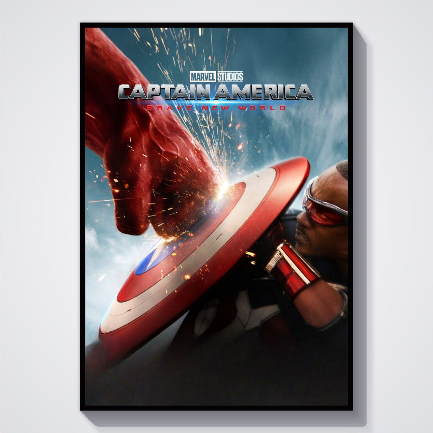 Flex Designs Poster Captain America Brave New World Cinematic 5 x 7" Home Goods - Movie 2025 Movie Poster