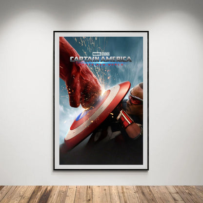 Flex Designs Poster Captain America Brave New World Cinematic 5 x 7" Home Goods - Movie 2025 Movie Poster