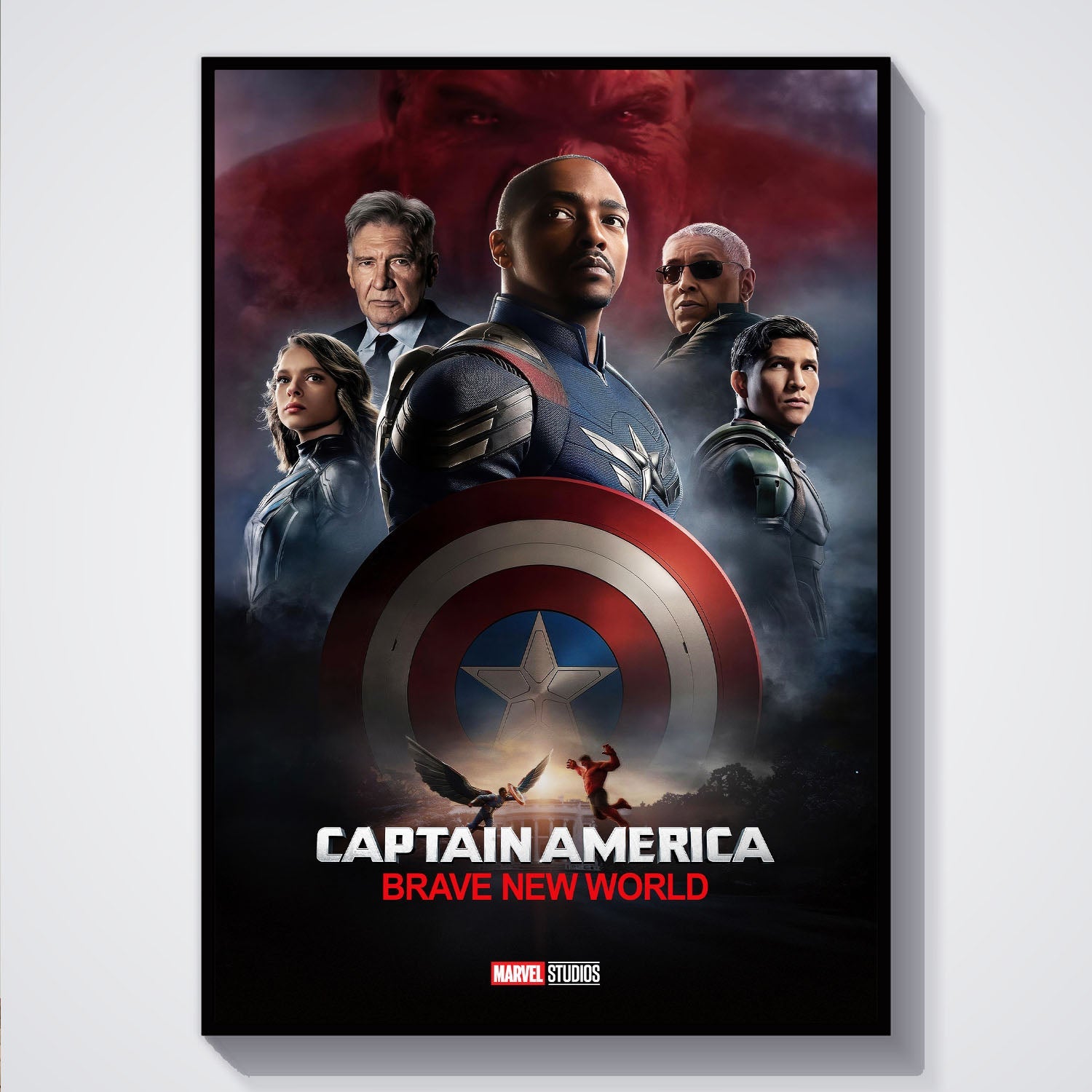 Flex Designs Poster Captain America Brave New World Theatrical 5 x 7" Home Goods - Movie 2025 Movie Poster