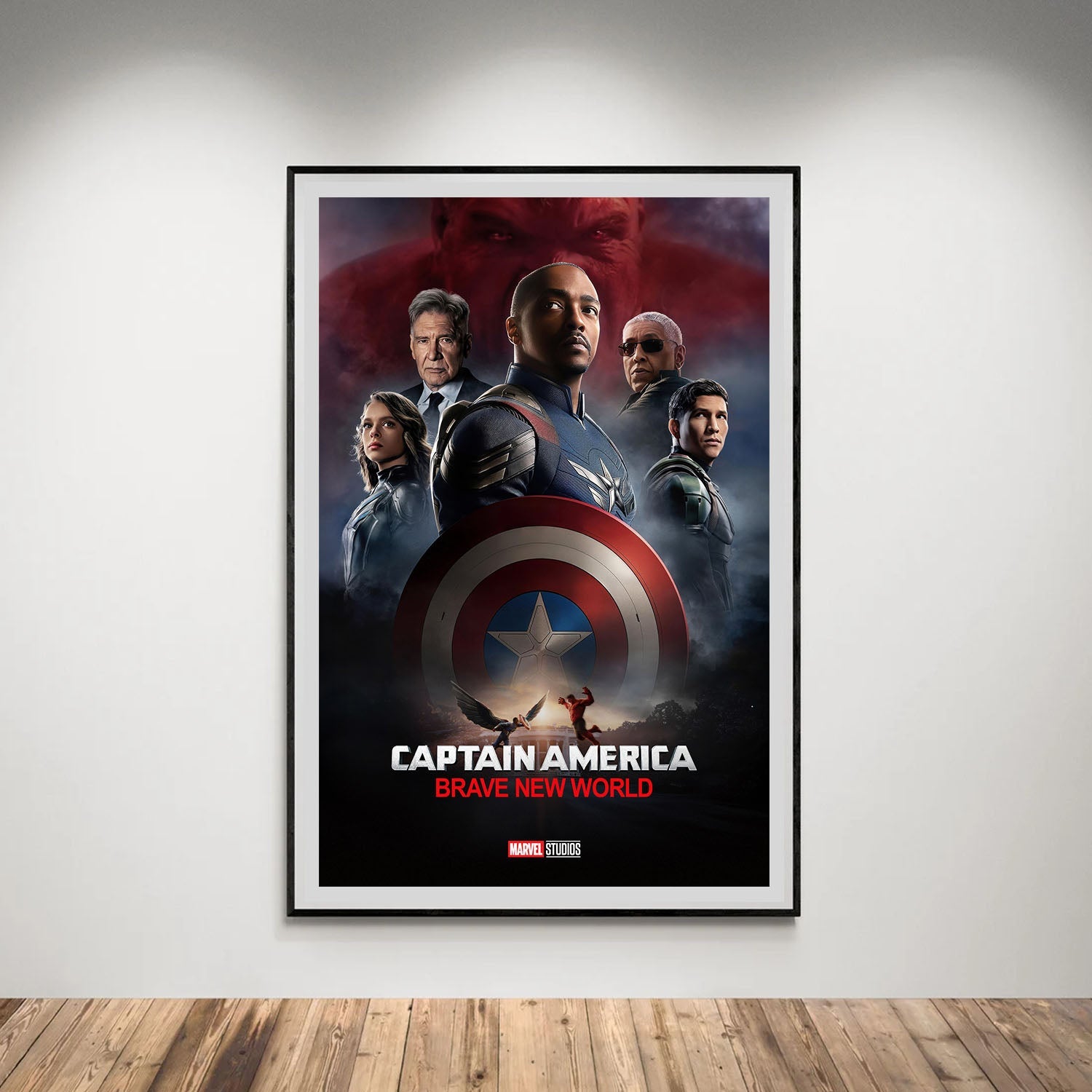 Flex Designs Poster Captain America Brave New World Theatrical 5 x 7" Home Goods - Movie 2025 Movie Poster