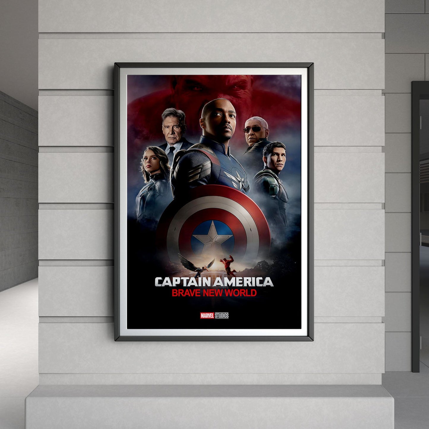 Flex Designs Poster Captain America Brave New World Theatrical 8 x 10" Home Goods - Movie 2025 Movie Poster