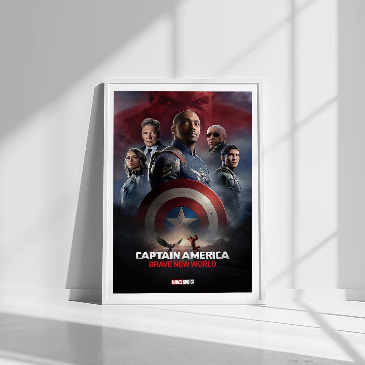 Flex Designs Poster Captain America Brave New World Theatrical 8 x 10" Home Goods - Movie 2025 Movie Poster