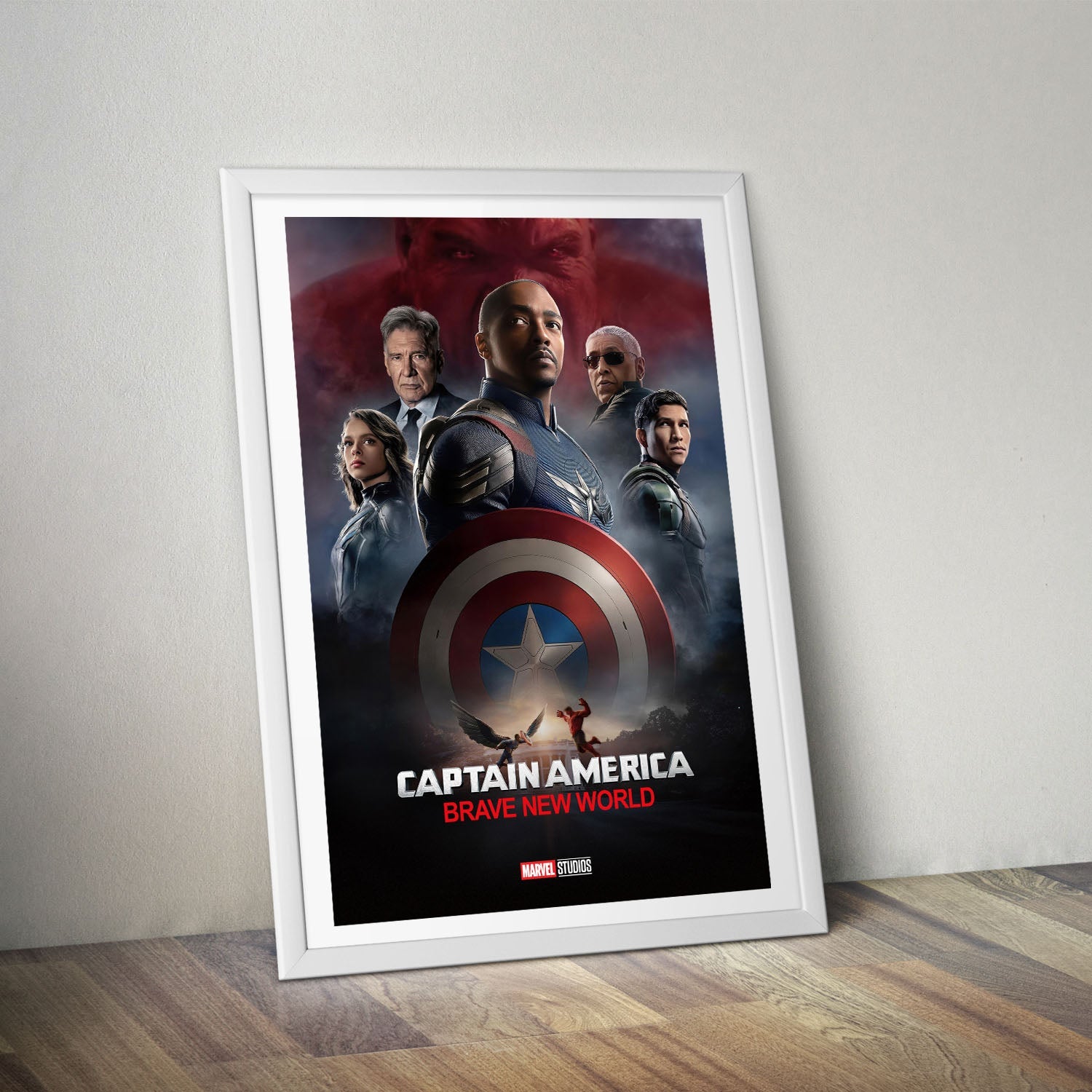 Flex Designs Poster Captain America Brave New World Theatrical 8 x 10" Home Goods - Movie 2025 Movie Poster
