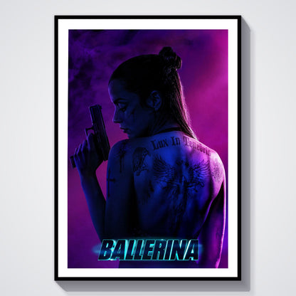Flex Designs Poster From the World of John Wick Ballerina Cinematic 8 x 10" Home Goods - Movie 2025 Movie Poster