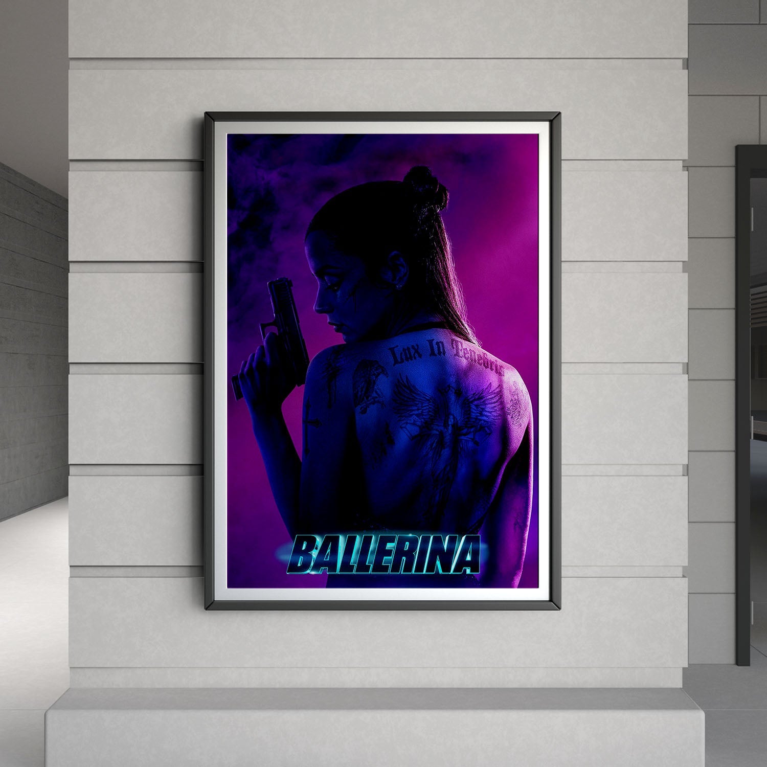 Flex Designs Poster From the World of John Wick Ballerina Cinematic 8 x 10" Home Goods - Movie 2025 Movie Poster