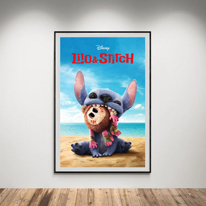 Flex Designs Poster Lilo & Stitch Key Art 5 x 7" Home Goods - Movie 2025 Movie Poster