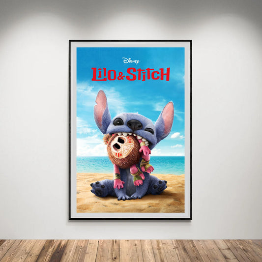 Flex Designs Poster Lilo & Stitch Key Art 5 x 7" Home Goods - Movie 2025 Movie Poster