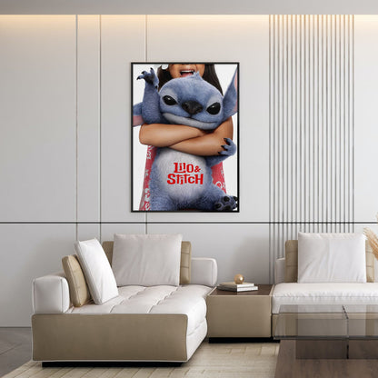 Flex Designs Poster Lilo & Stitch Cinematic 5 x 7" Home Goods - Movie 2025 Movie Poster