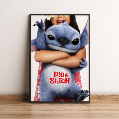 Flex Designs Poster Lilo & Stitch Cinematic 5 x 7" Home Goods - Movie 2025 Movie Poster