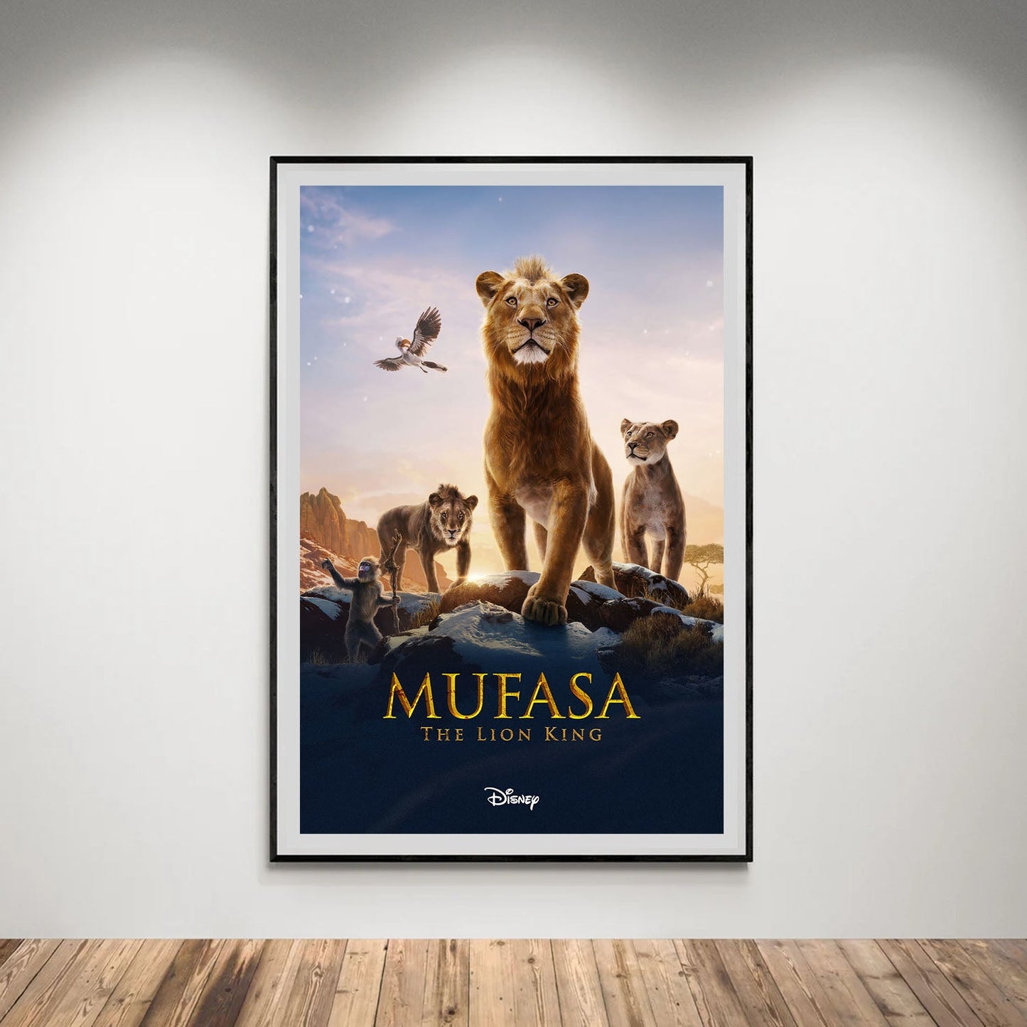Flex Designs Poster Mufasa The Lion King 5 x 7" Home Goods - Movie 2024 Movie Poster