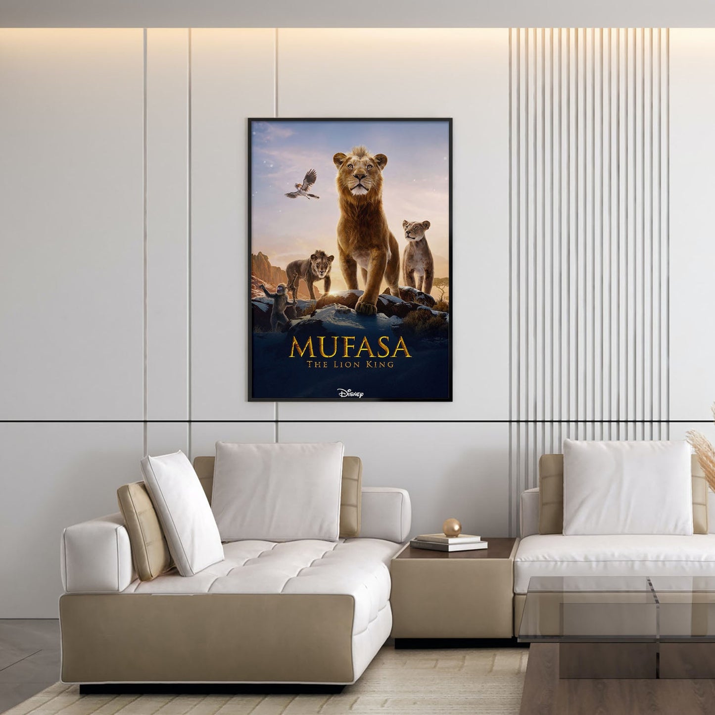 Flex Designs Poster Mufasa The Lion King 5 x 7" Home Goods - Movie 2024 Movie Poster
