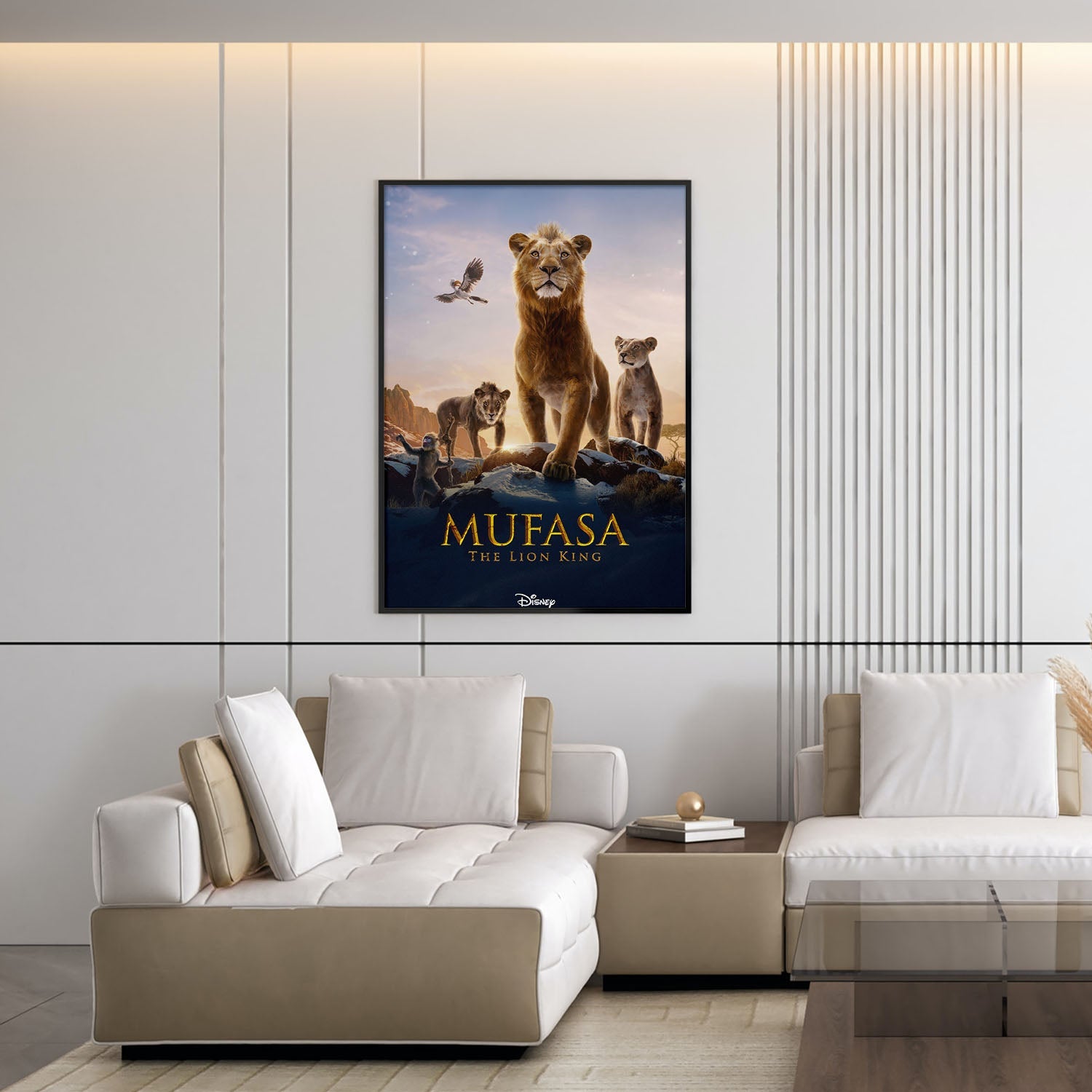 Flex Designs Poster Mufasa The Lion King 5 x 7" Home Goods - Movie 2024 Movie Poster