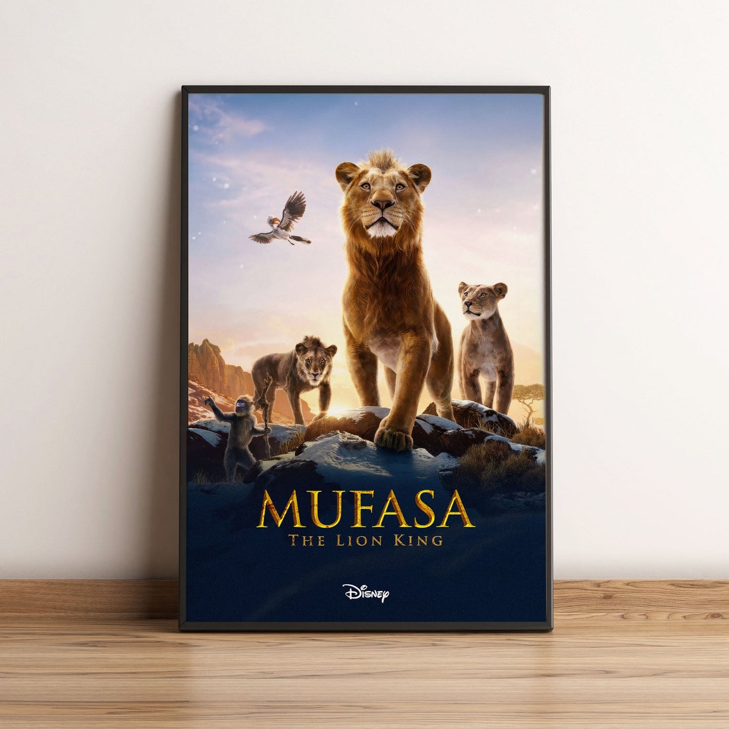 Flex Designs Poster Mufasa The Lion King 5 x 7" Home Goods - Movie 2024 Movie Poster