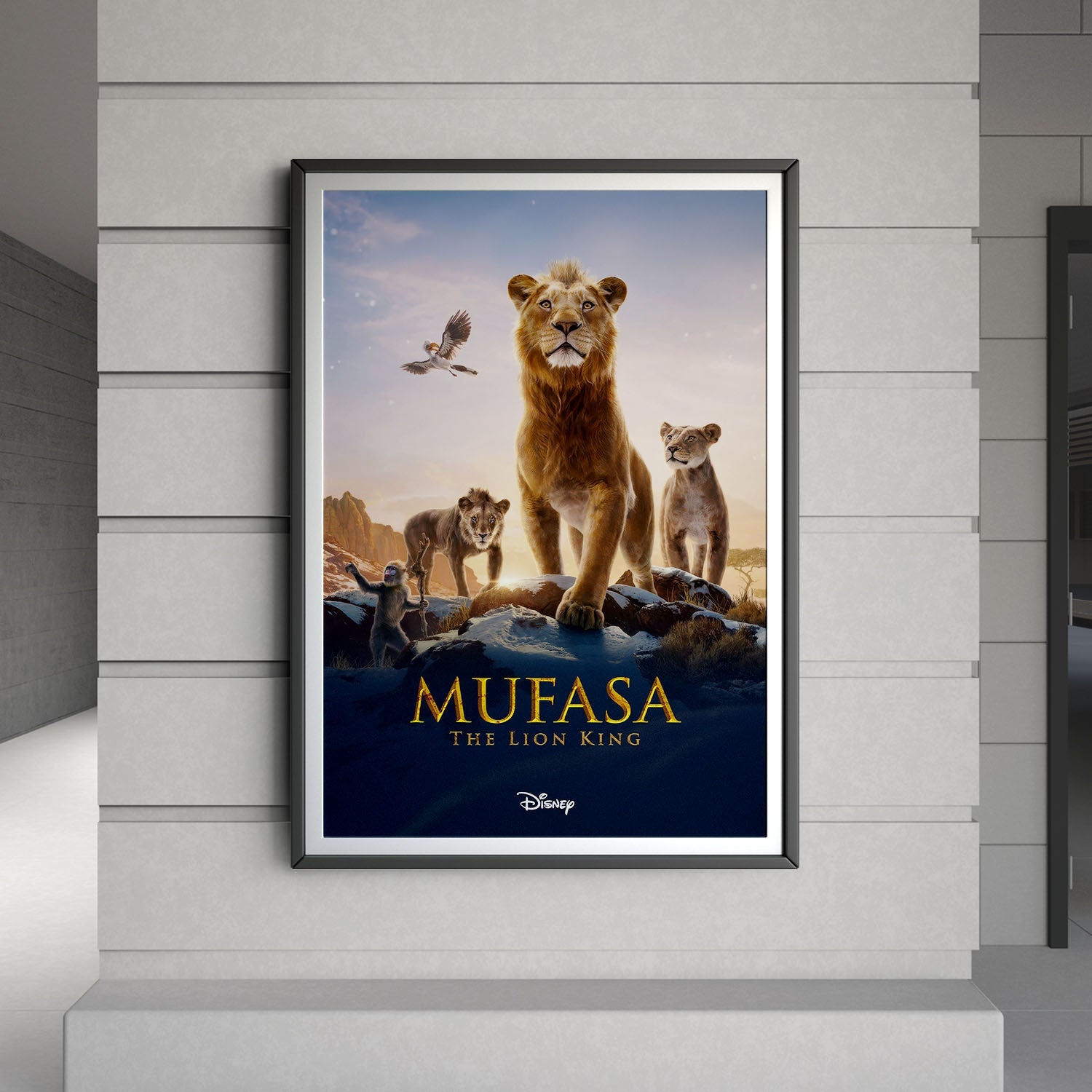 Flex Designs Poster Mufasa The Lion King 8 x 10" Home Goods - Movie 2024 Movie Poster